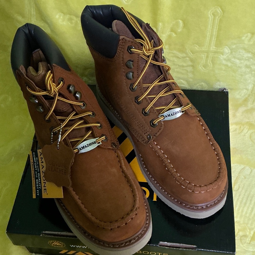 Amazon Tan Leather Men's Boots